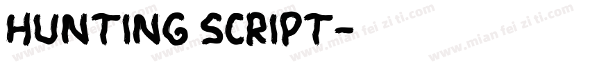 hunting script字体转换